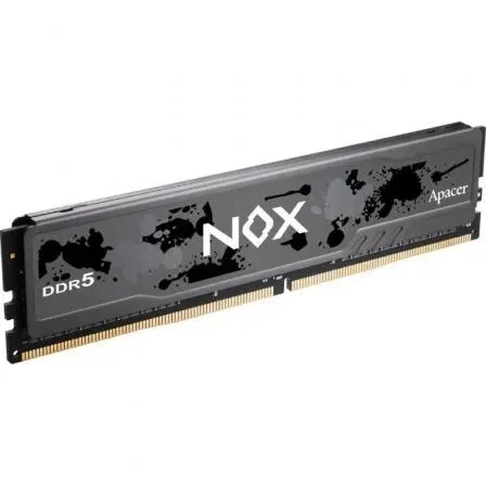Apacer Memoria RAM NOX DDR5 16GB 6000MHz CL38 DIMM 288 Pins (AH5U16G60C622MBAA-1) para Gaming, Intel XMP 3.0, ECC, Disipador Aluminio